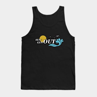 sun out gun out Tank Top